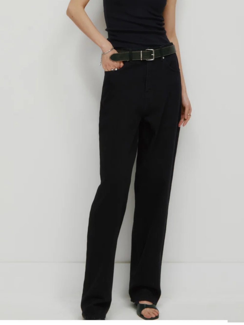 KOTN unisex antifit denim - black